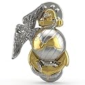 Officially Licensed United States Marine Corps USMC EGA Gold Tone and Silver Tone Left Lapel Pin (Left Pin)