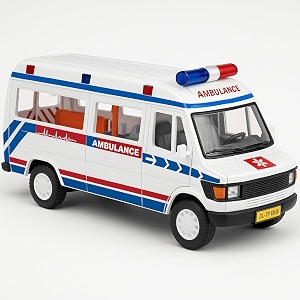 made of non toxic plastic toys ambulance vehicle car pack of 1 pull back action toys with soft edges around 15 cm in length amp 100 gram color white white
