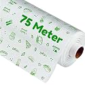 OFIXO Food Wrapping Paper Roll - Premium Non-Stick Butter Wrapping Paper. Food Wrapping Paper, Re-heatable Non Stick Paper, Parchment Paper (75 Meter)