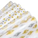 OFIXO (Md4) Premium Design Gift Wrapping Paper Sheet, Gift Wrap Roll, Papers Sheets, Cover Rapping Paper, Gift Packing Materials, Paper Sheet For Gift Packing (Mix Design-Pack Of 6),Multicolor