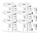 OFIXO Thermal Shipping 400 Labels Printer Sticker Roll (White, 4"x 6") “Pack of 6” for Ecommerce and Seller Flex Shipping | Compatible with TSC, Zebra & Rollo Label Printers