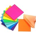 OFIXO Transparent (100 Pcs Multicolor Color 3x3 Inch) Self-Adhesive Sticky Notes, OFIXO Clear See Through Post for Planner Office School College Teacher Student Supplies