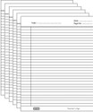 OFIXO White Both Side Ruled Sheets Ruled