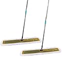 OFO 43inch Industrial Commercial Dust Mop 2 Sets // Heavy Duty Dust Mop // 63inch Length Stainless Steel Handle //Easily Clean Large Area Factory,Shopping Mall,Garage