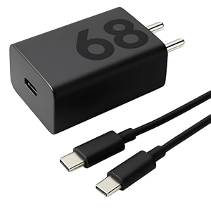 motorola original 68w turbopower charger for motorola edge 60 pro moto 60 fusion 60 50 fusion g85 razr 60 60 ultra edge 50 g96 g86 edge 50 neo g54 40 tablet  68 w quick charge black