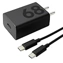 Motorola Original 68W Turbopower Charger for Motorola Edge 60 Pro, Moto 60 Fusion, 60, 50 Fusion, G85, Razr 60, 60 Ultra, Edge 50, G96, G86, Edge 50 neo, G54, 40, Tablet | 68 W Quick Charge, Black