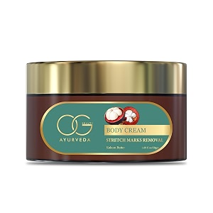 og beauty ayurveda stretch marks removal body cream  enriched with kokum butter  supports skin elasticity amp smoothness  50 gm