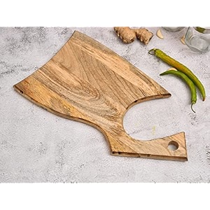 acacia natural wood designer chopping board with handle durable wooden vegetable amp fruits chopper knife-friendly cutting boards cutter pad 356 x 178 cm