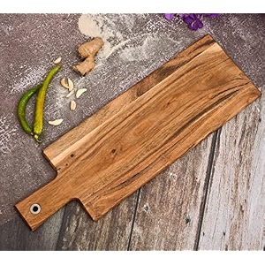 acacia natural wood long chopping board durable wooden vegetable amp fruits chopper knife-friendly cutting boards cutter pad 508 x 152 cm