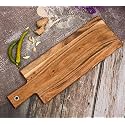 Acacia Natural Wood Long Chopping Board, Durable Wooden Vegetable &amp; Fruits Chopper, Knife-Friendly Cutting Boards, Cutter Pad (50.8 X 15.2 cm)