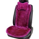 OGLAND Fuzzy Sheepskin Car Seat Cover for Soft Fluffy Genuine Wool Cushion