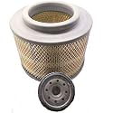 CAR ENGINE AIR FILTER + OIL FILTER SET OF 2PCS COMPATIBLE WITH INNOVA