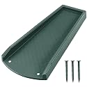 Ogutter Splash Blocks for Gutters Downspouts, 24" Downspout Extensions for Rain Water Drainage, Thickened Gutter Splash Guard with Fixing Piles(1 Pack, Green)