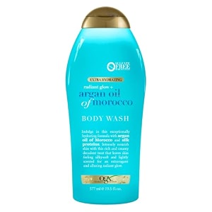 ogx radiant glow  argan oil of morocco extra hydrating body wash 195 ounce by ogx