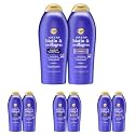 OGX Shampoo and Conditioner Set, Thick and Full + Biotin &amp; Collagen, Purple, Helps Thicken &amp; Texturize Hair, Ideal for Flat to Medium Volume Hair, 25.4 Fl Oz (Pack of 8)