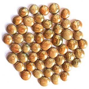 ohhsome 1kg golden pebblesstones for hydroponicshome gardenindoor plants