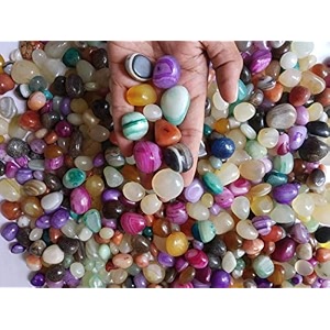 ohhsome 1kg mixed onyx oynx pebbles super polished small shiny smooth stones marble for home fish tanks garden aquarium amp dcor 1kg