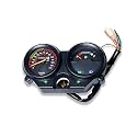 Ohito Motorcycle Speedometer Tachometer Liquaid Crystal Instrument Gauge Odometer with Fuelmeter Indicator Compatible with Splendor Old Black