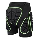 OHMOTOR Padded Shorts Snowboarding Skiing for Women Men, Skating Butt Pad Guard, Impact Crash Pants Shorts Hip Protection