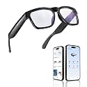 OHO AI Smart Glasses, Blue Light Blocking Lens Open Ear Bluetooth Glasses
