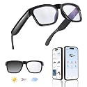 OHO AI Smart Glasses, Photochromic Z87.1 Open‑Ear Bluetooth Sunglasses
