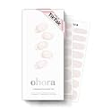 ohora Semi Cured Gel Nail Strips (N Coconut Jelly) - Works with Any Nail Lamps, Salon-Quality, Long Lasting, Easy to Apply &amp; Remove - Includes 2 Prep Pads, Nail File &amp; Wooden Stick
