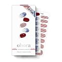 ohora Semi Cured Gel Nail Strips (N Spangled Burst) - Salon-Quality, Long Lasting, Easy to Apply &amp; Remove - Includes 2 Prep Pads, Nail File &amp; Wooden Stick