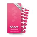 ohora Semi Cured Gel Nail Strips (N It's THAT Pink) - Works with Any Nail Lamps, Salon-Quality, Long Lasting, Easy to Apply &amp; Remove - Includes 2 Prep Pads, Nail File &amp; Wooden Stick
