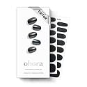 ohora Semi Cured Gel Nail Strips | Black, Chrome | N Boba Chrome