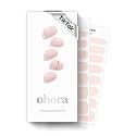 ohora Semi Cured Gel Nail Strips (N Basic Nails no.11) - Nude, Solid, Works with Any UV/LED Lamps, Salon-Quality, Long Lasting, Easy to Apply &amp; Remove - Includes 2 Prep Pads, Nail File &amp; Wooden Stick