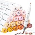 Ohuhu Alcohol Markers 24 Skin Colors Brush