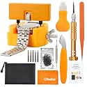 Ohuhu Watch Battery Replacement Kit, 88 Pcs Case Opener Spring Bar Tool