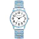 OIDEA Women Large Face Stretch Band Quartz Watch