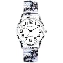 OIDEA Women Large Face Stretch Band Quartz Watch