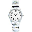 OIDEA Women Large Face Stretch Band Quartz Watch