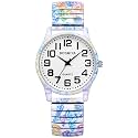 OIDEA Women Large Face Stretch Band Quartz Watch