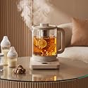Smart Electric Kettle Glass 1.5L | 800W with 10 Preset Modes &amp; Live Temperature Display | Smart | Inner Steel Plate | Infuser |