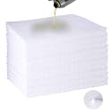 Oil Absorbent Pads - High Absorbency Microfiber Polypropylene Absorbing Pads, Oil Spill Mat for Oil-Based &amp; Water-Based Fluids, Gray, 13" x 10" (100 White, 13'' x 10'')