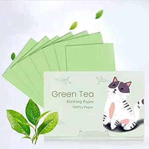 oil blotting sheets for face 100pcs personal face oil blotting paper bamboo charcoal oil absorbing sheets natural green tea oil absorbent paper