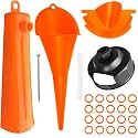 Oil Change Kit for Harley, Oil Filter Wrench,Crankcase Fill Tool,Primary Case Oil Funnel,Drip-Free Oil Filter Funnel Set, 20 O-Rings, for Harley Davidson Accessories