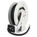 Oil Hose Reel 3/8" x 50', Retractable Steel Reel, Spring-Driven