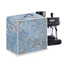 Oil Painting Style Coffee Maker Covers With Top Handle Folding Coffee Machine Dust Covers For Blender Mixer Juice Machine Keep Office Home Kitchen Clean Almond Blossoming Blue