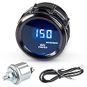 Oil Pressure Gauge 0-150 PSI DC12V Press Gauge Meter Kit 2inches 52mm