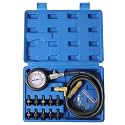 Oil Pressure Tester Tool, Oil Pressure Gauge kit, 0-140 PSI Pressure Test Diagnostic Tools, Engine Oil Pressure Tester Tool kit, for car Truck (Blue)
