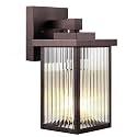 Oil-Rubbed Bronze Porch Light, Waterproof Outdoor Wall Light