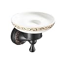 Oil Rubble Bronze Brass Bath Toilet Paper Holder with Shelf, Wall Mounted Black Bathroom Hardware Accessories, Pattern Carving Design