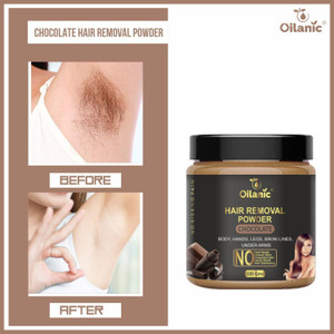 oilanic chocolate hair removal powder 100gm wax 100 g