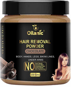 oilanic chocolate hair removal powder 150gm wax