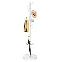 OIRUMIE Coat Rack,Metal Coat Rack Frestanding,White Coat Stand for Entryway