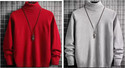Oishee Men Solid High Neck Multicolor Sweater